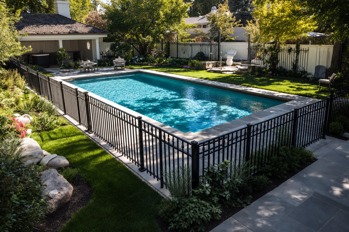 Pool fence installation
